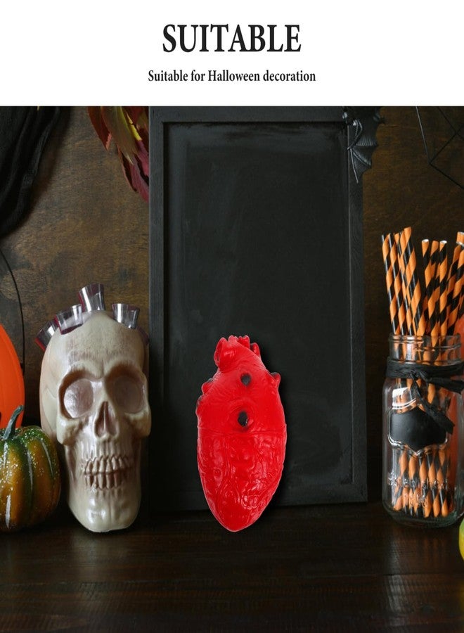 PRETYZOOM Simulated Bloody Human Heart Prop 5.9In Halloween Decoration Realistic Fake Heart for Party Scary Anatomical Organ Toy - Image 2
